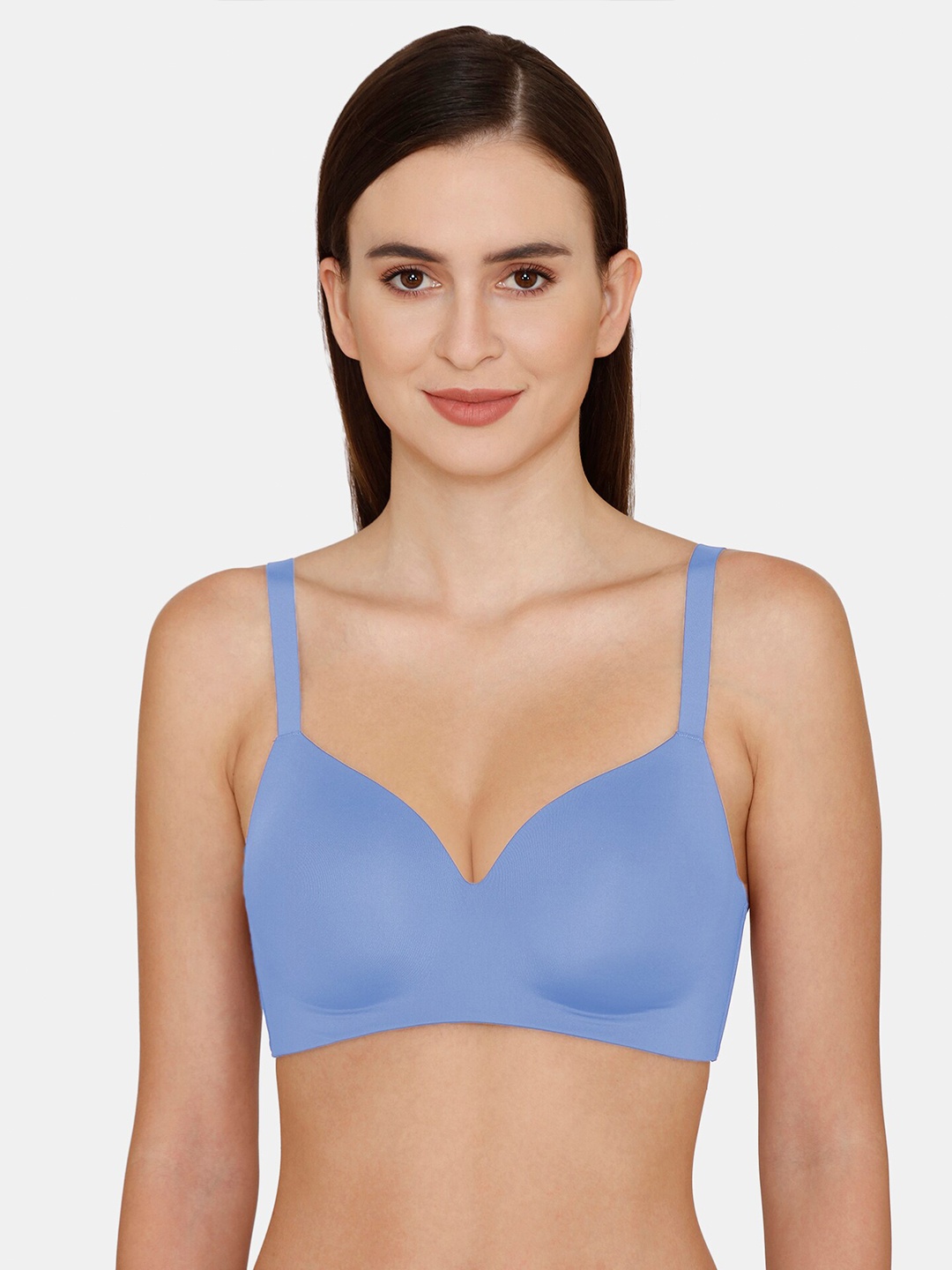 

Zivame Blue Underwired Half coverage Lightly Padded Bra