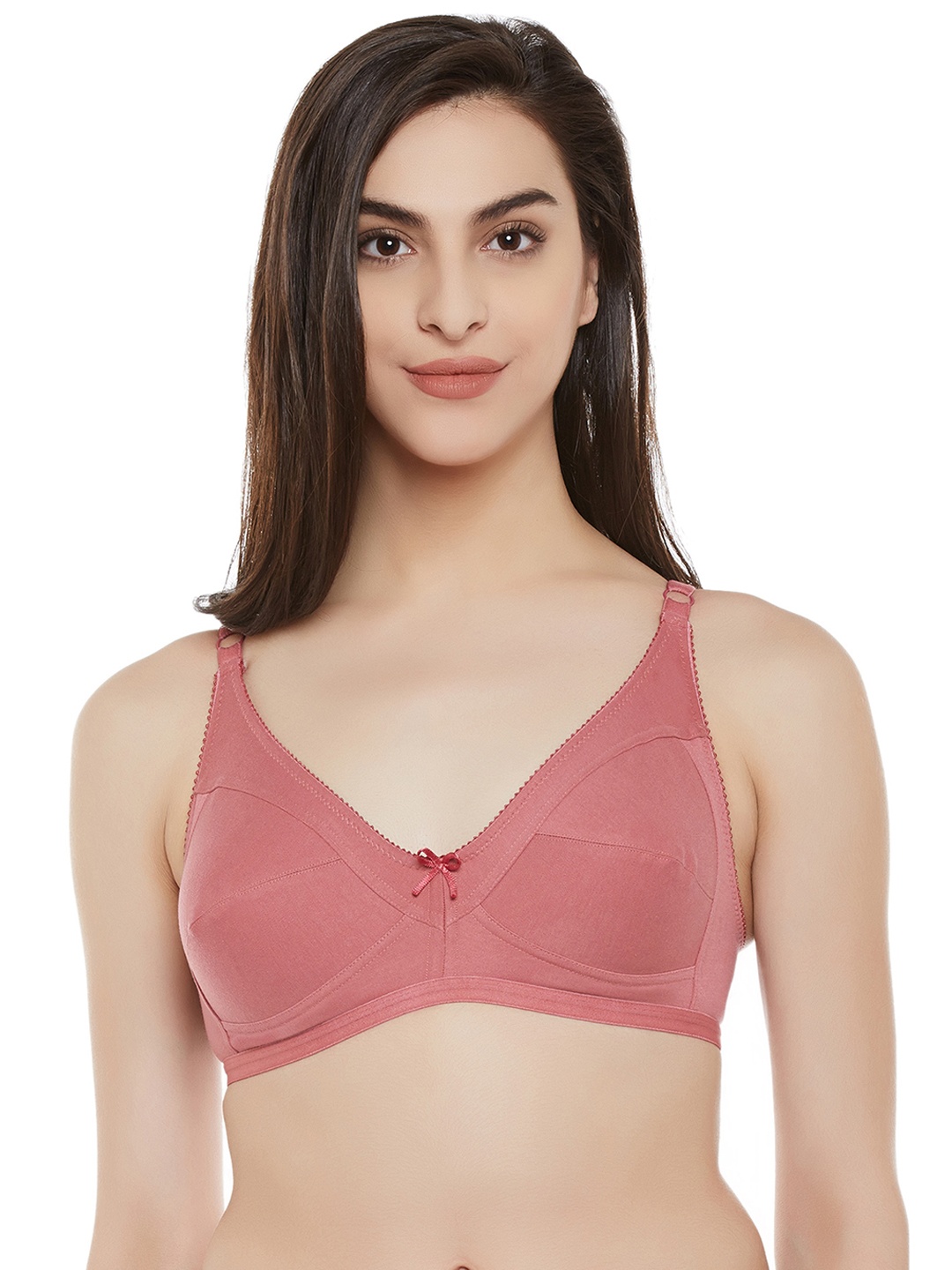 

Clovia Pink Solid Non-Wired Non Padded Everyday Bra BR0185P2240B