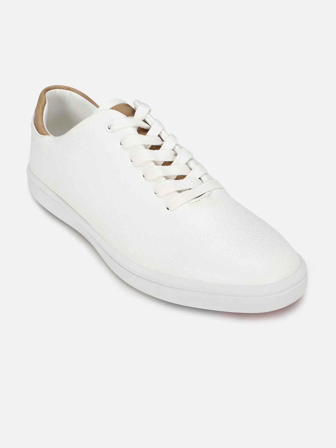 

Louis Philippe Sport Men Textured PU Lace Up Sneakers, White