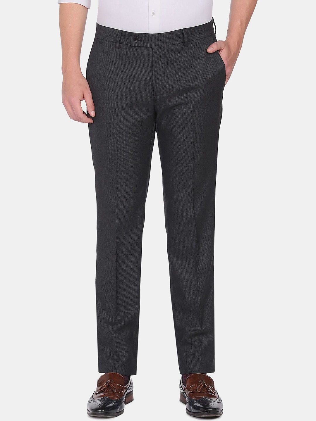 

Arrow Men Grey Formal Trouser