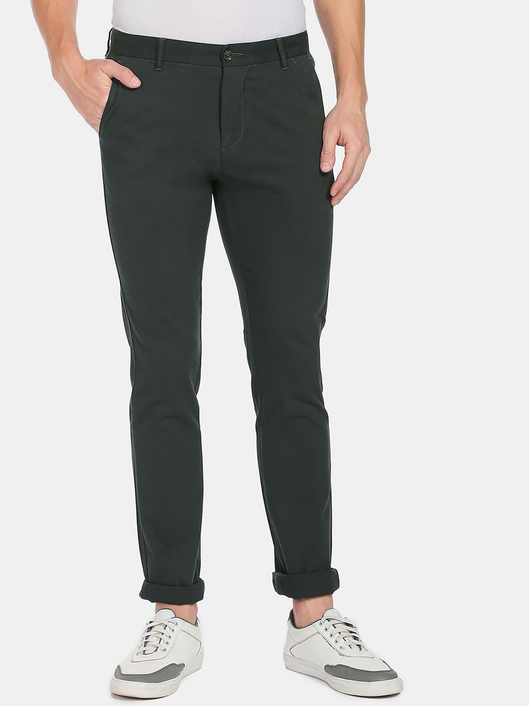 

Arrow Sport Men Olive Green Slim Fit Trouser