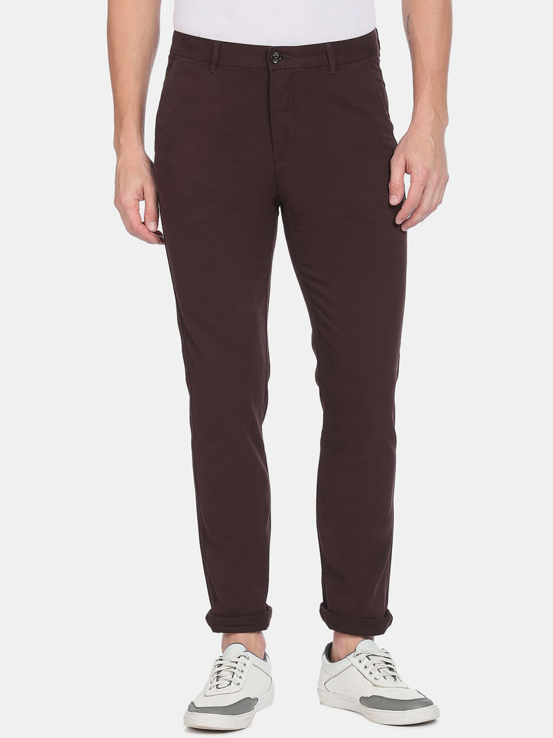 

Arrow Sport Men Maroon Casual Trouser