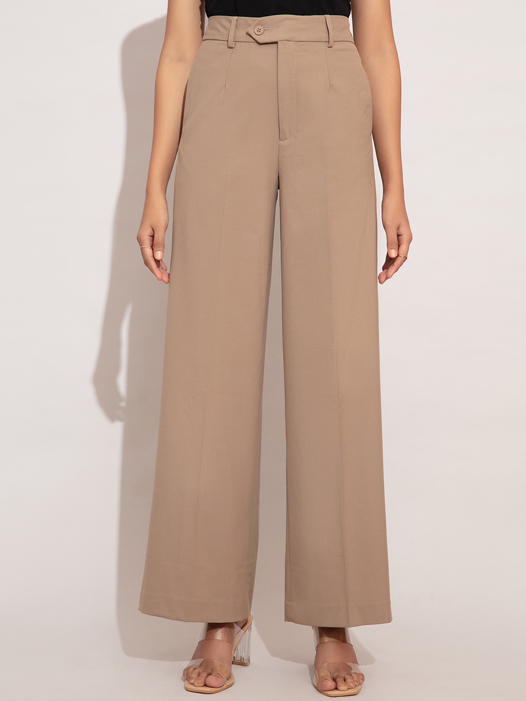 

20Dresses Women Beige High-Rise Trouser