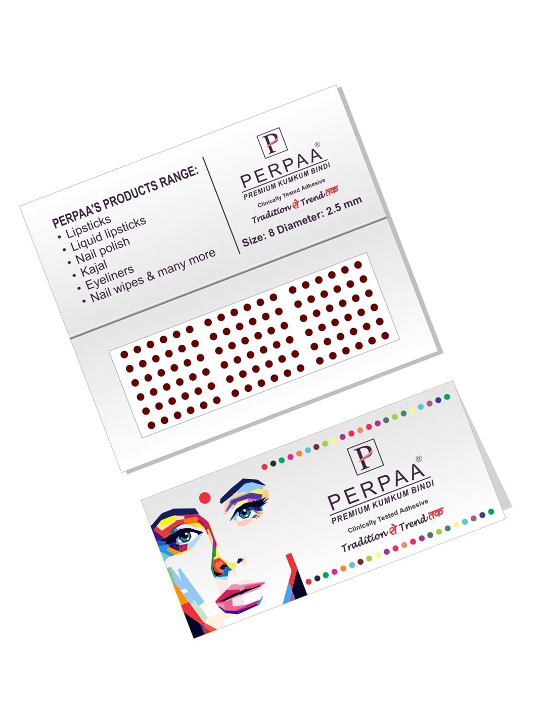 

PERPAA Maroon Velvet Kumkum Bindi Box with 15 Flaps - Size 8