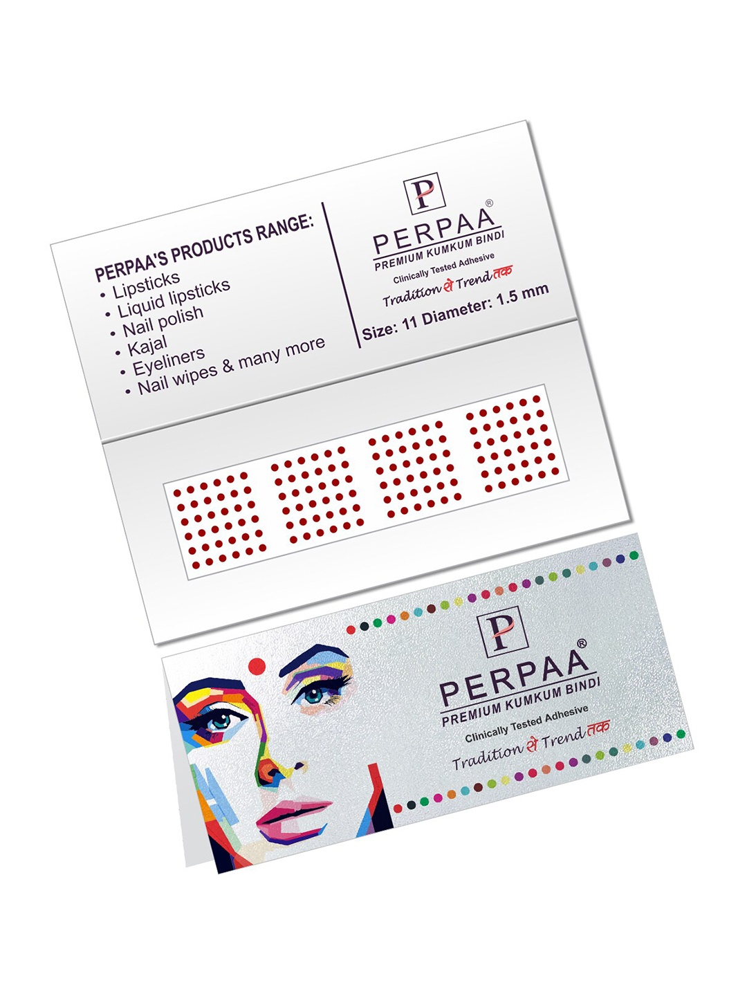 

PERPAA Maroon Velvet Kumkum Bindi Box with 15 Flaps - Size 11