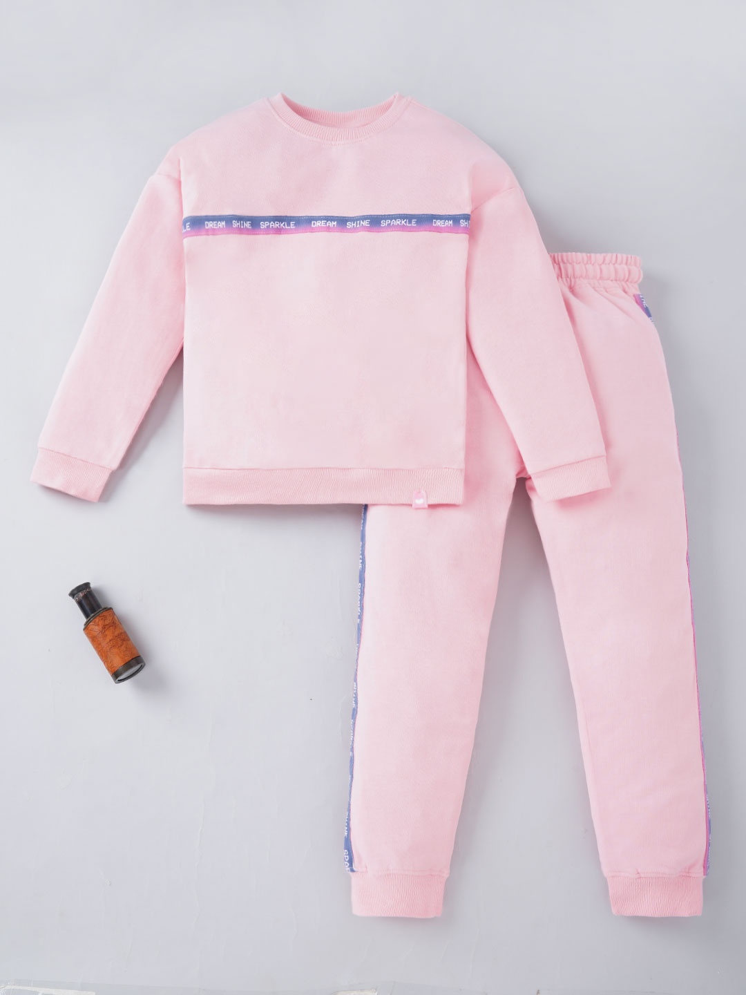 

Ed-a-Mamma Girls Pink Pure Cotton T-shirt and Pyjama St