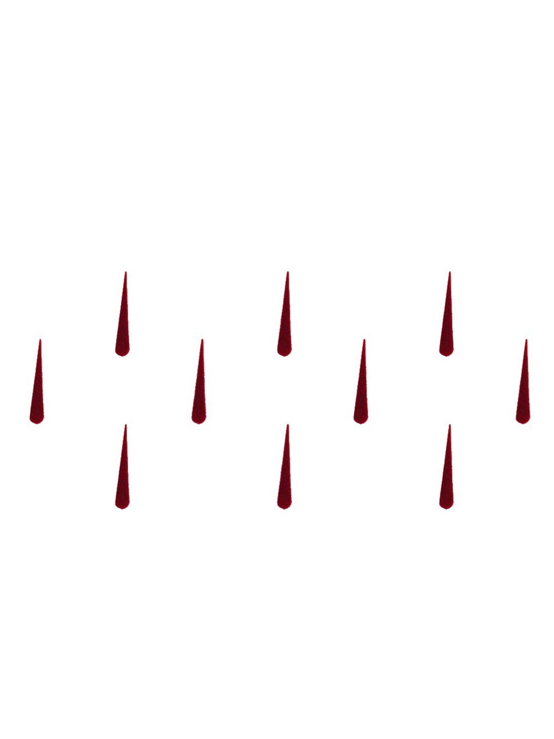 

Comet Busters 10 Pcs Reusable Designer Bindis - Maroon
