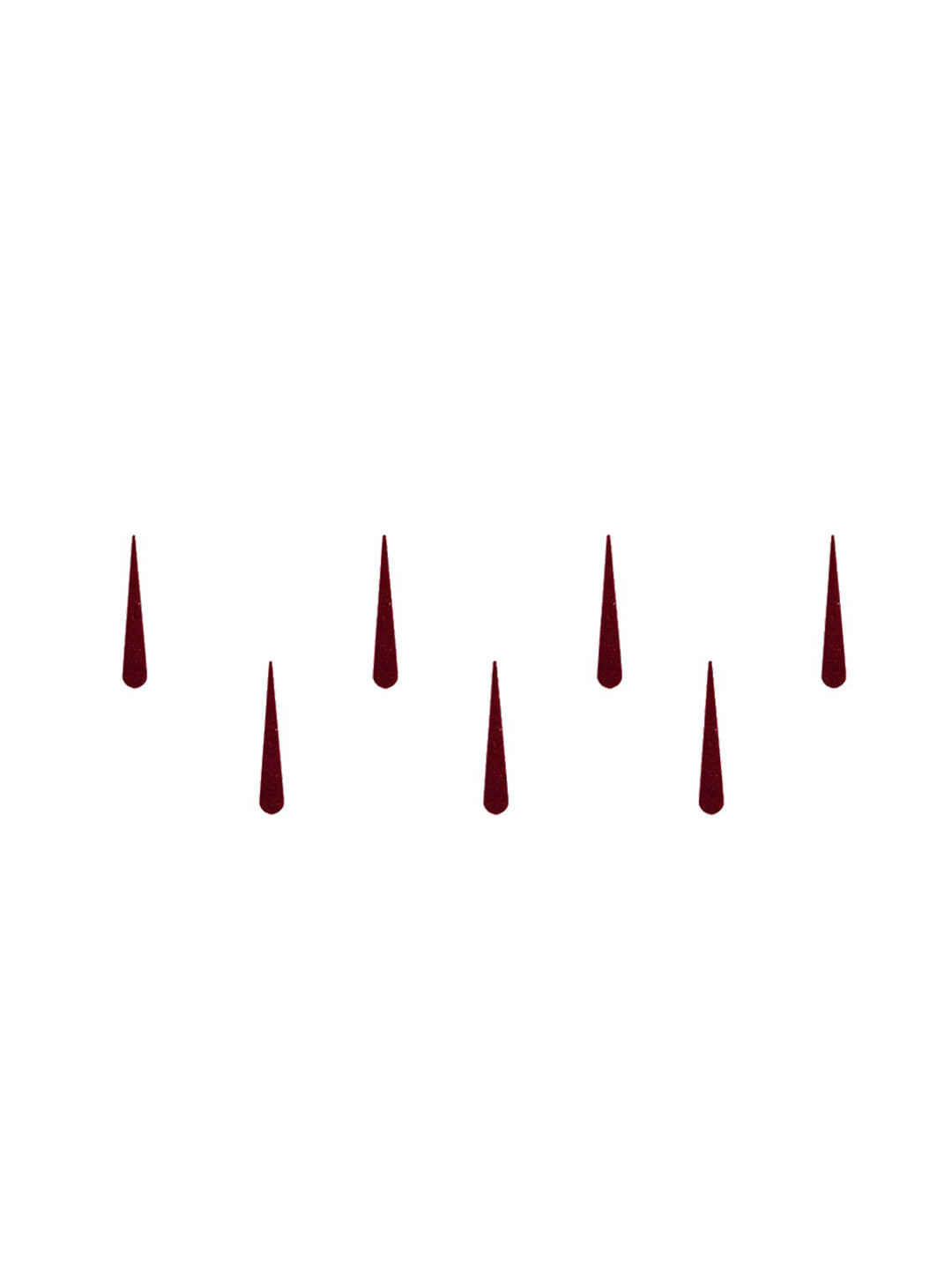 

Comet Busters 7 Pcs Reusable Designer Bindis - Maroon