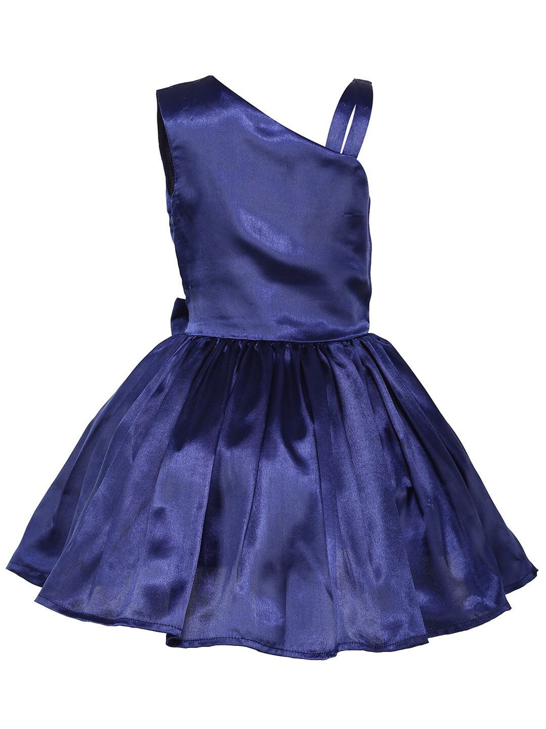 

Samsara Couture Girls Navy Blue Net Dress