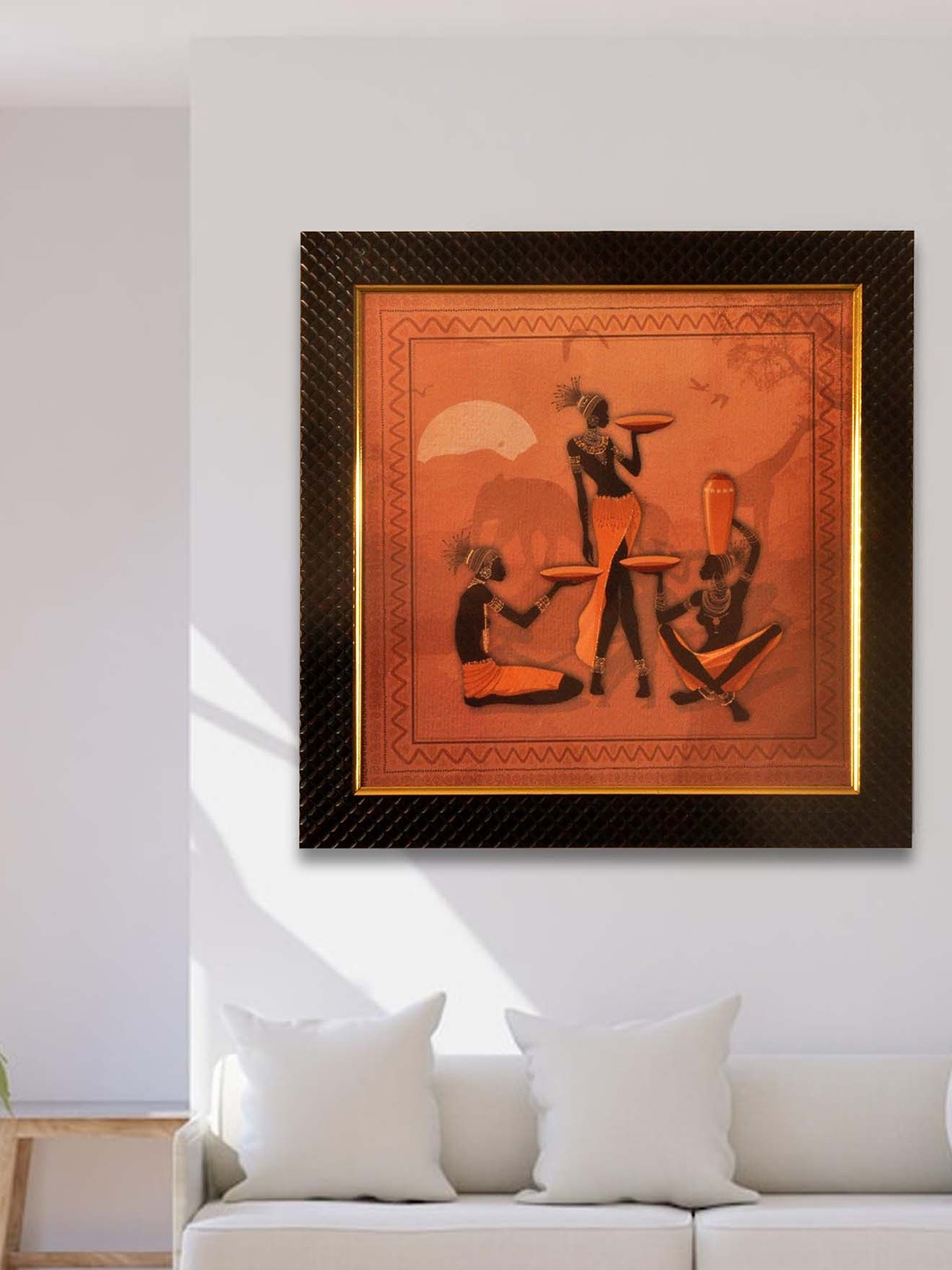 

SHREE KALA HOME DECOR African Ladies Wall Art, Brown