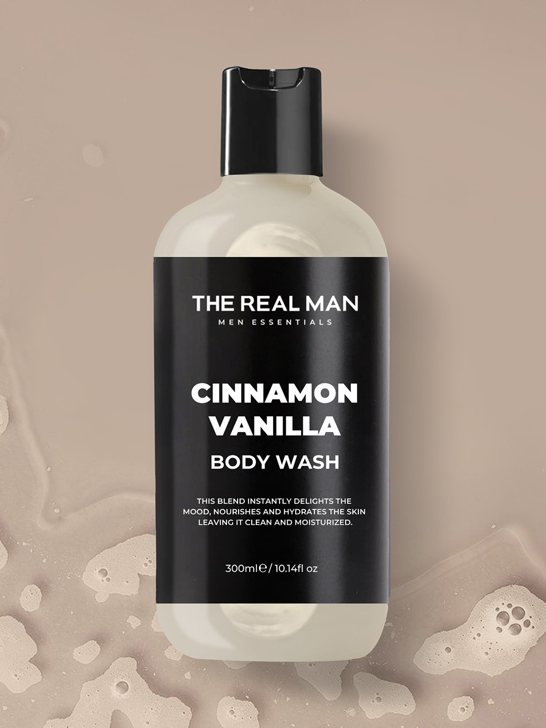 

THE REAL MAN Cinnamon Vanilla Body Wash 300ml, Cream