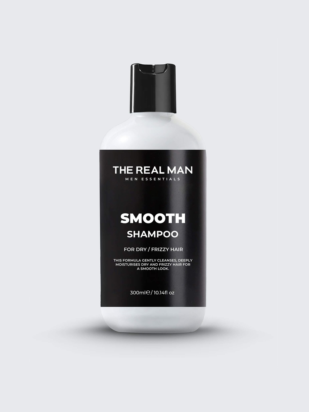 

THE REAL MAN Smooth Shampoo for Dry Frizzy Hair 300ml, White