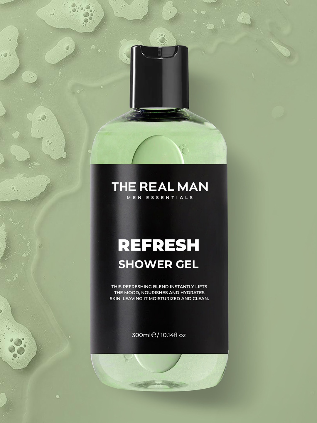 

THE REAL MAN Refresh Shower Gel 300ml, Green