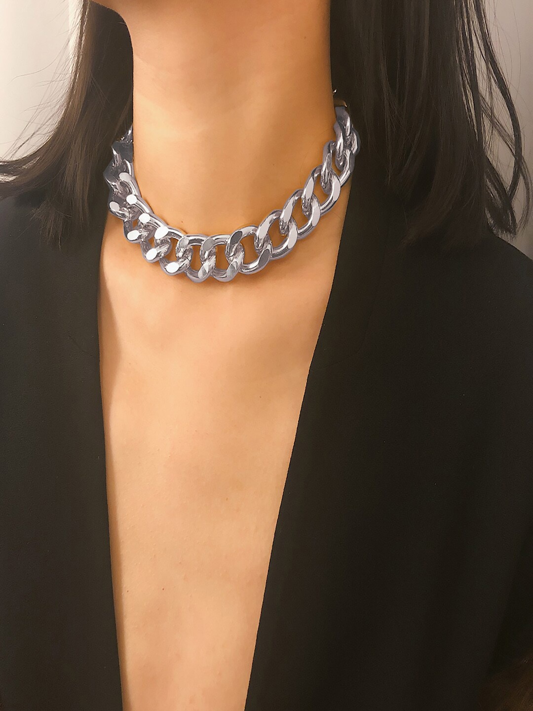 

AQUASTREET Silver-Toned Silver-Plated Necklace