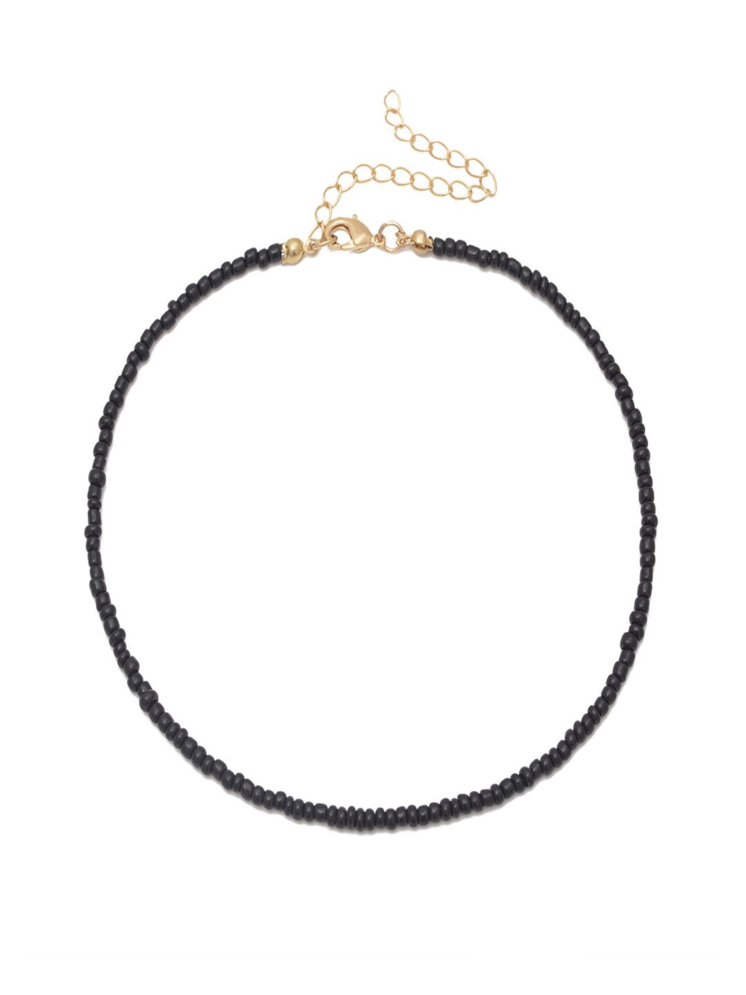 

AQUASTREET Boho Black Rice Bead Handmade Choker Beach Necklace