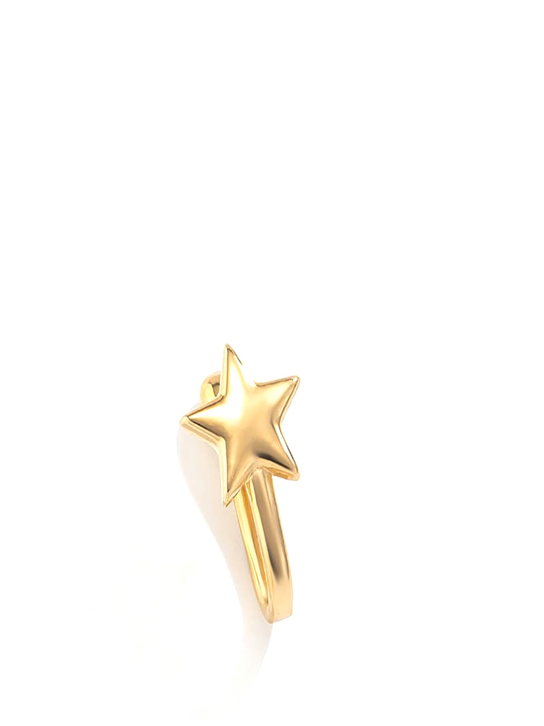 

AQUASTREET Set Of 2 Gold-Plated Star Pressing Non Piercing Nose Pin