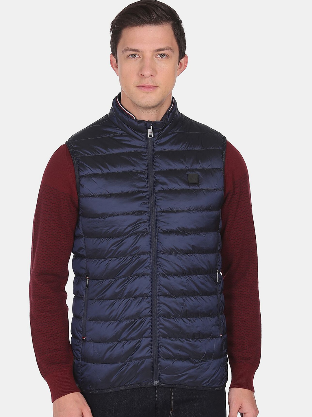 

Arrow Sport Men Blue Puffer Jacket