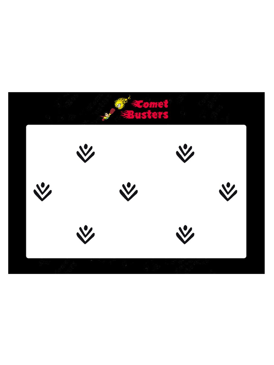 

Comet Busters 7 Pcs Reusable Designer Bindis - Black