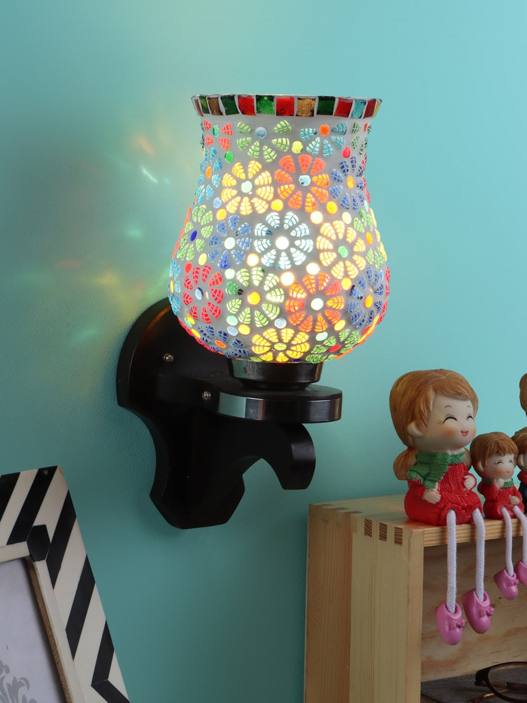 

foziq Multicolor Wall Lamp, Multi