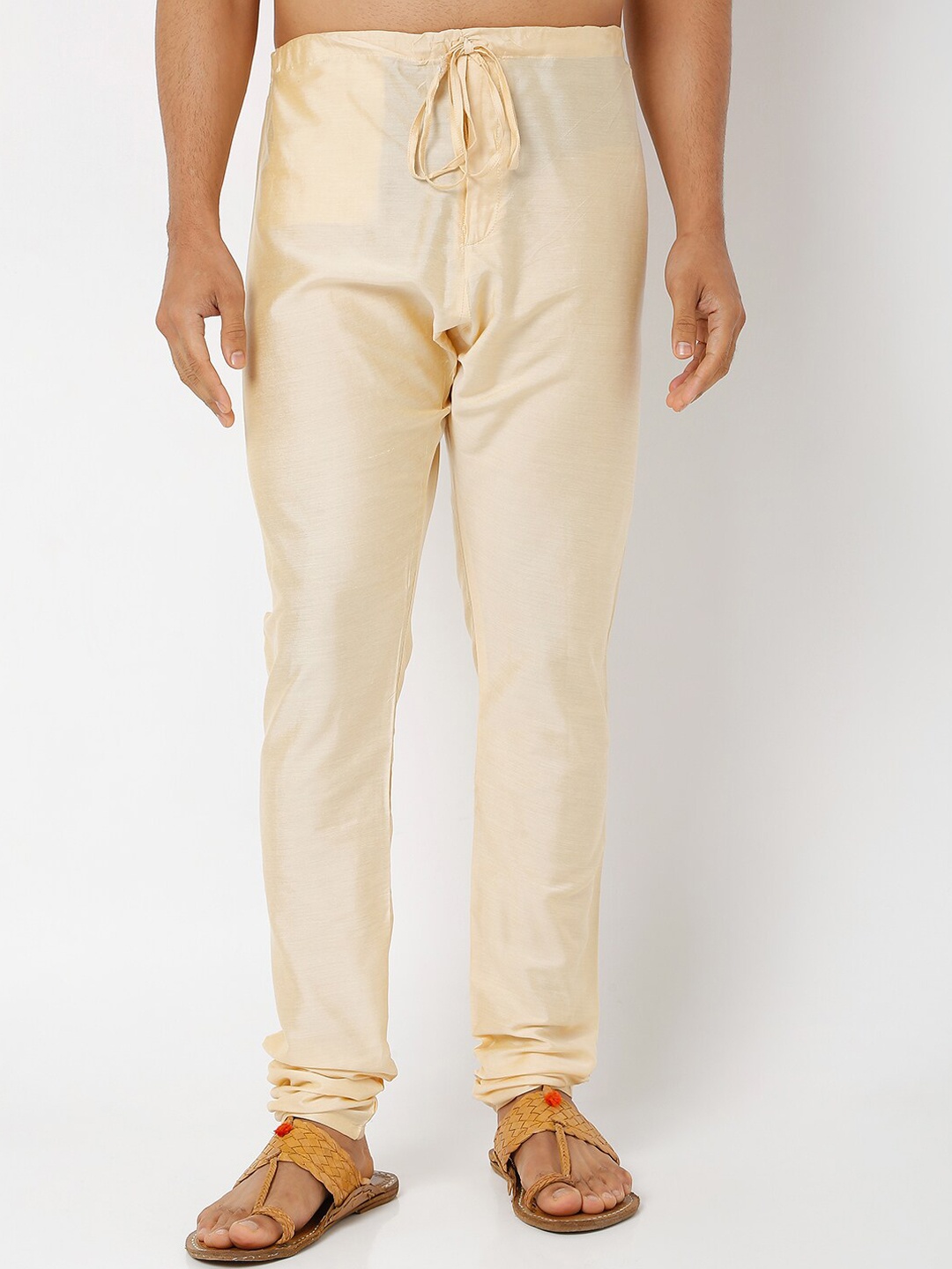 

Ethnicity Men Beige Solid Churidar