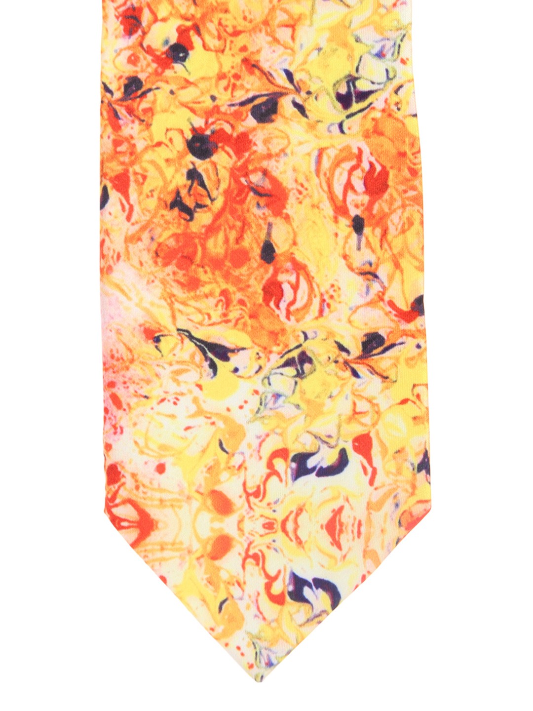 

Alvaro Castagnino Orange & Yellow Printed Tie