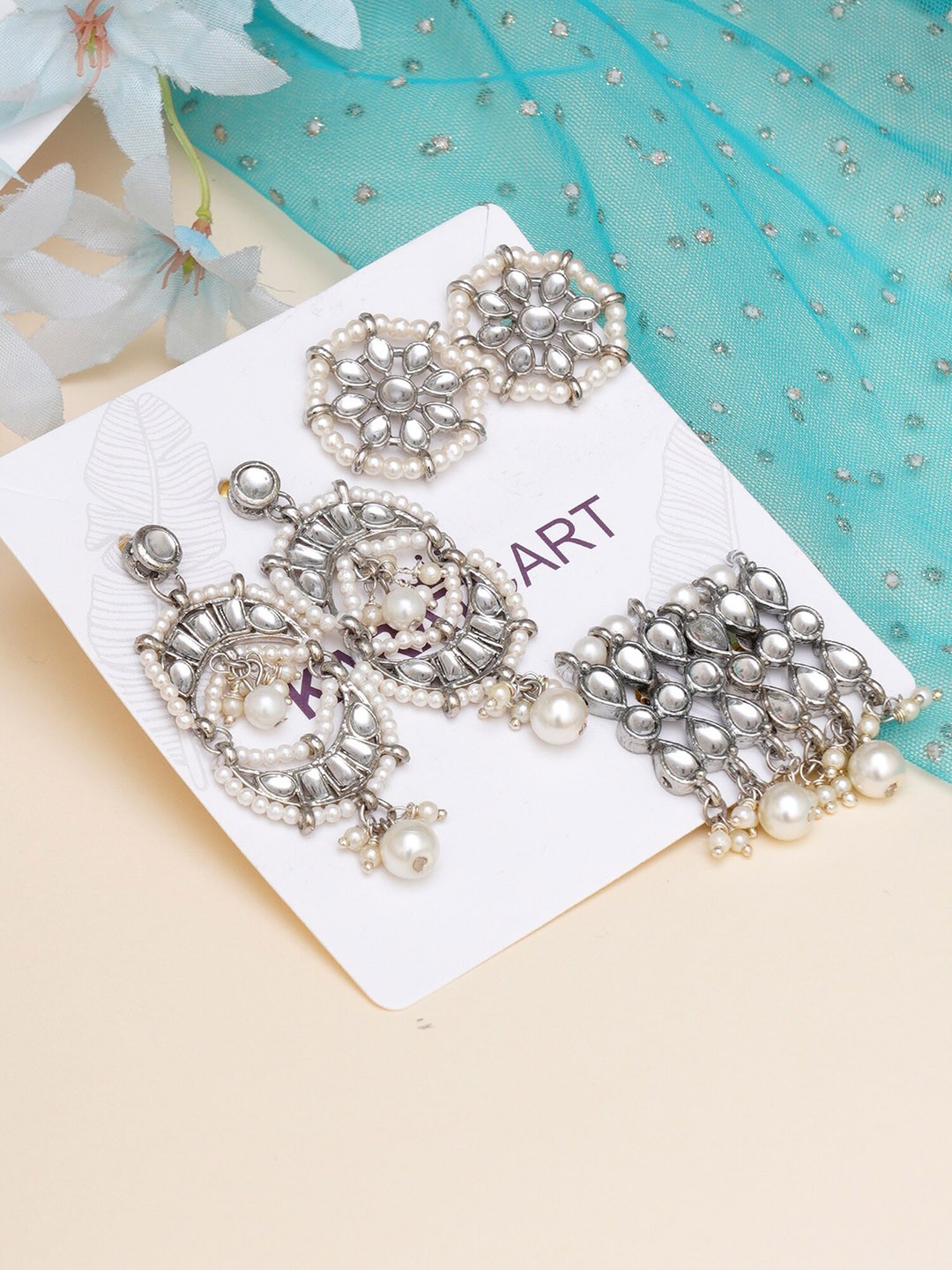 

KARATCART Women Classic Drop Earrings, Multi