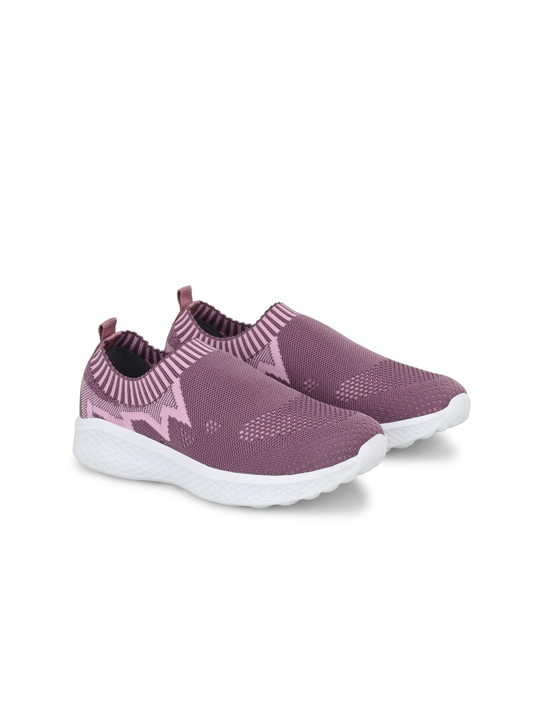 

Roadster Women Woven Design Slip-On Sneakers, Lavender