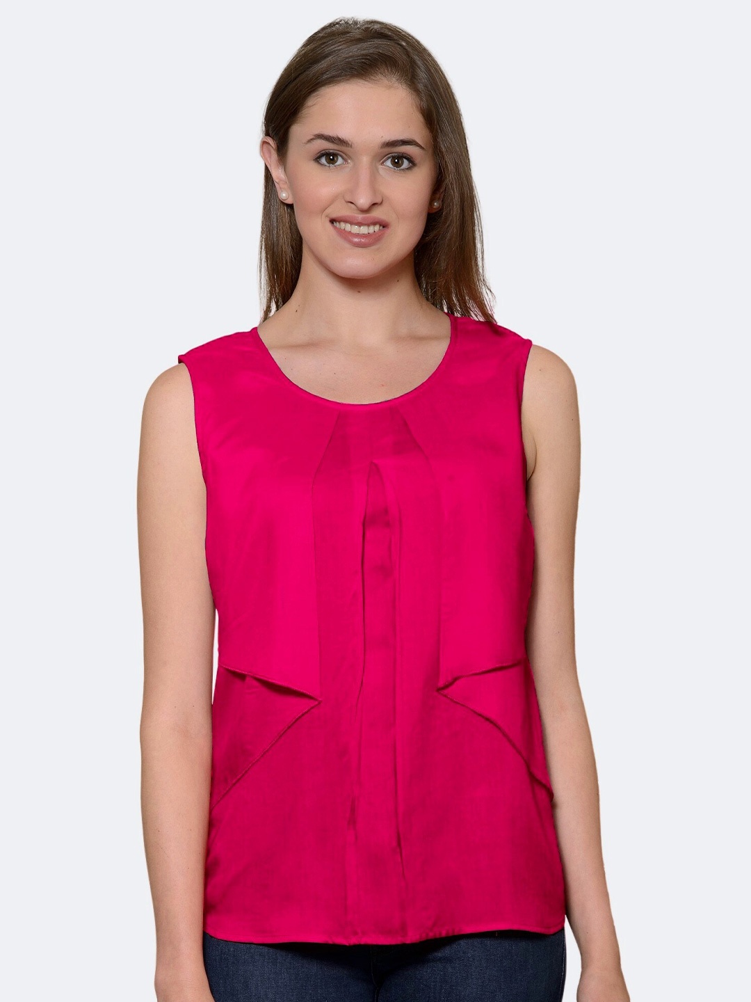 

PATRORNA Women Layered Top, Pink