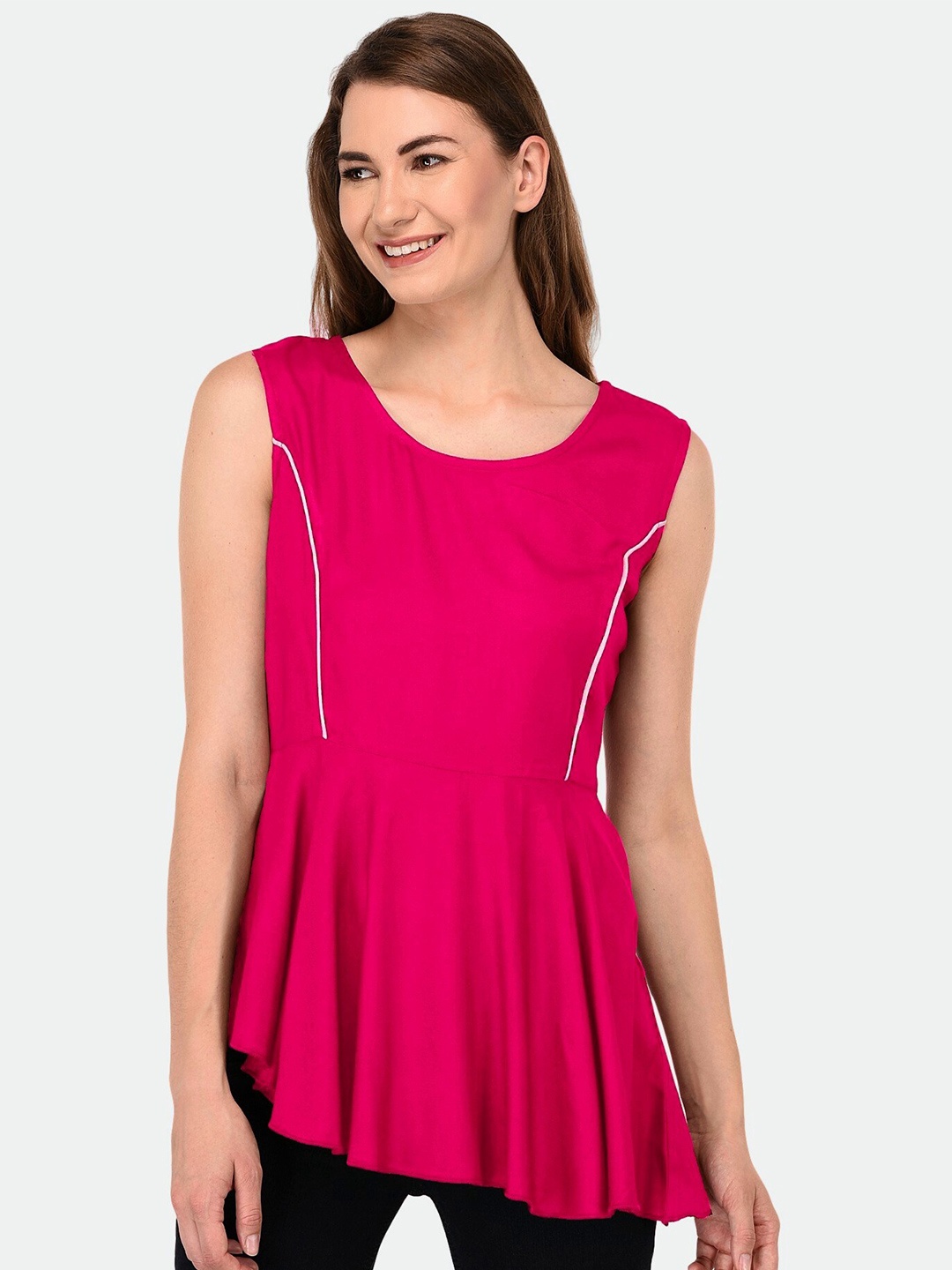 

PATRORNA Women Twisted Top, Pink