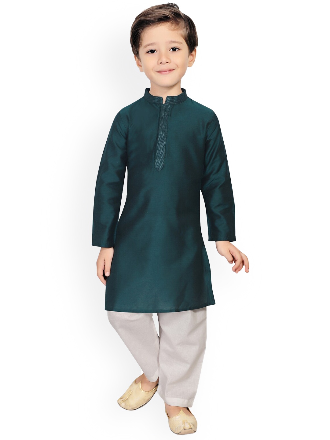 

SALWAR STUDIO Boys Blue Kurta with Pyjamas