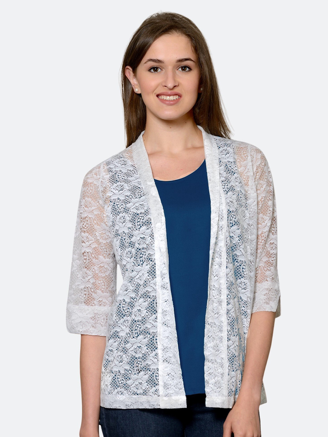 

PATRORNA Women Blue Print Top