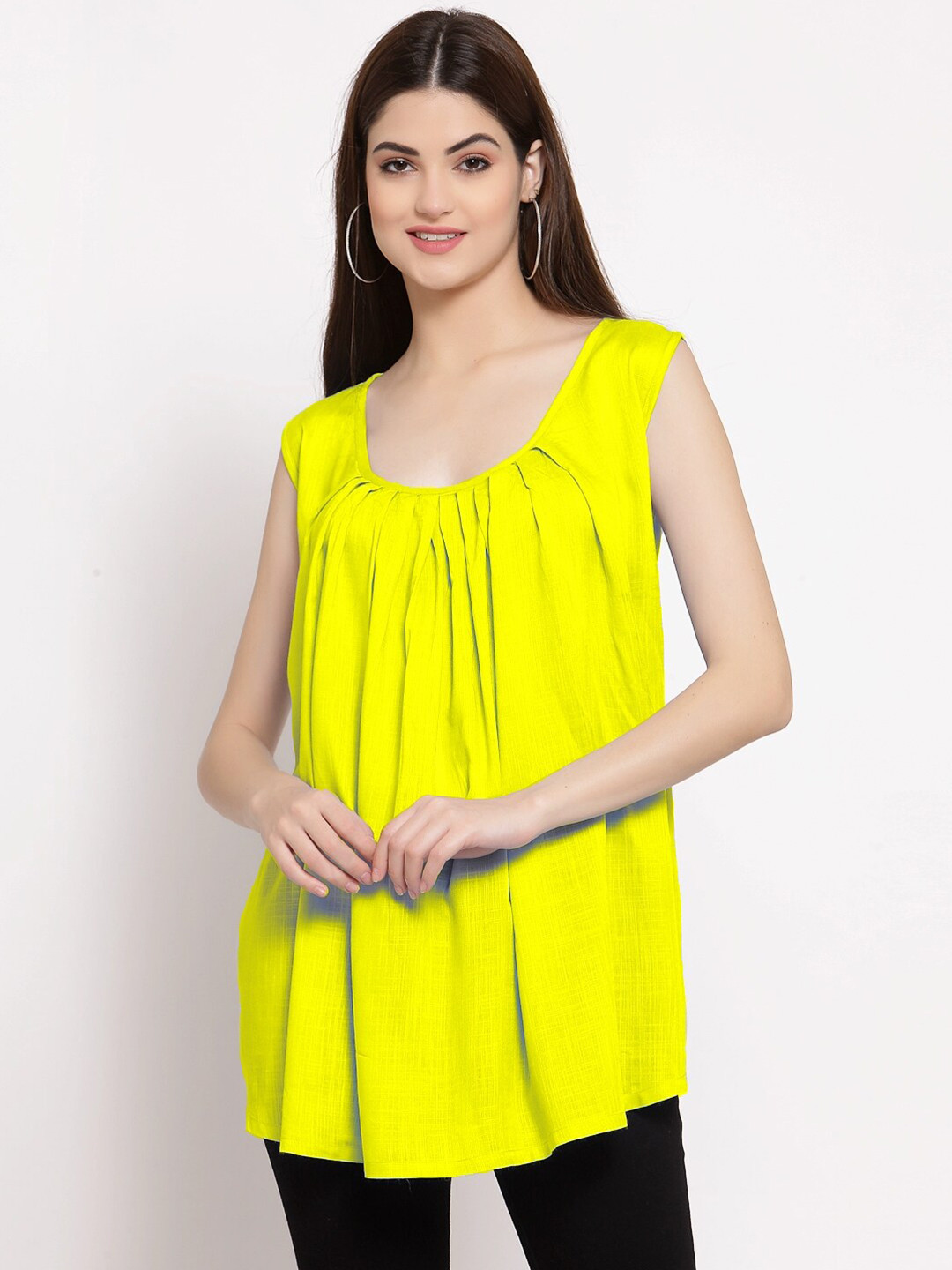 

PATRORNA Women Yellow Top