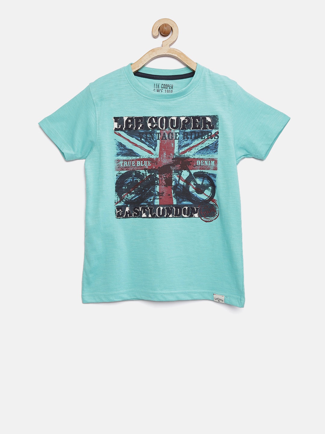 

Lee Cooper Boys Blue Printed Round Neck T-shirt