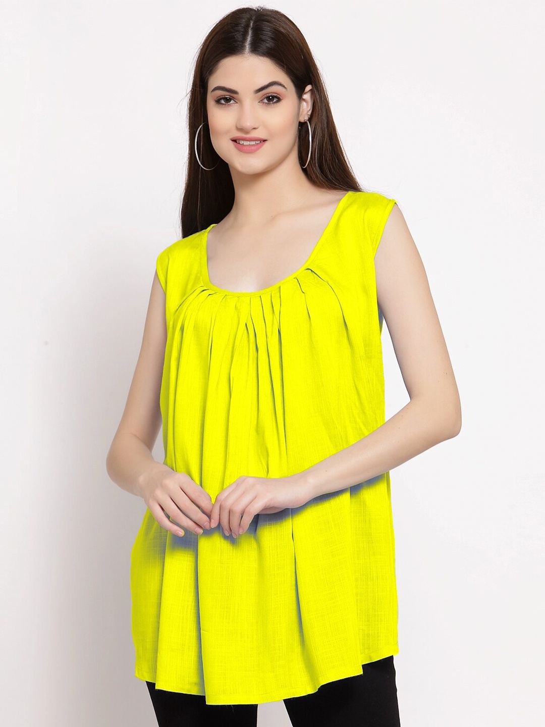 

PATRORNA Women Yellow Top