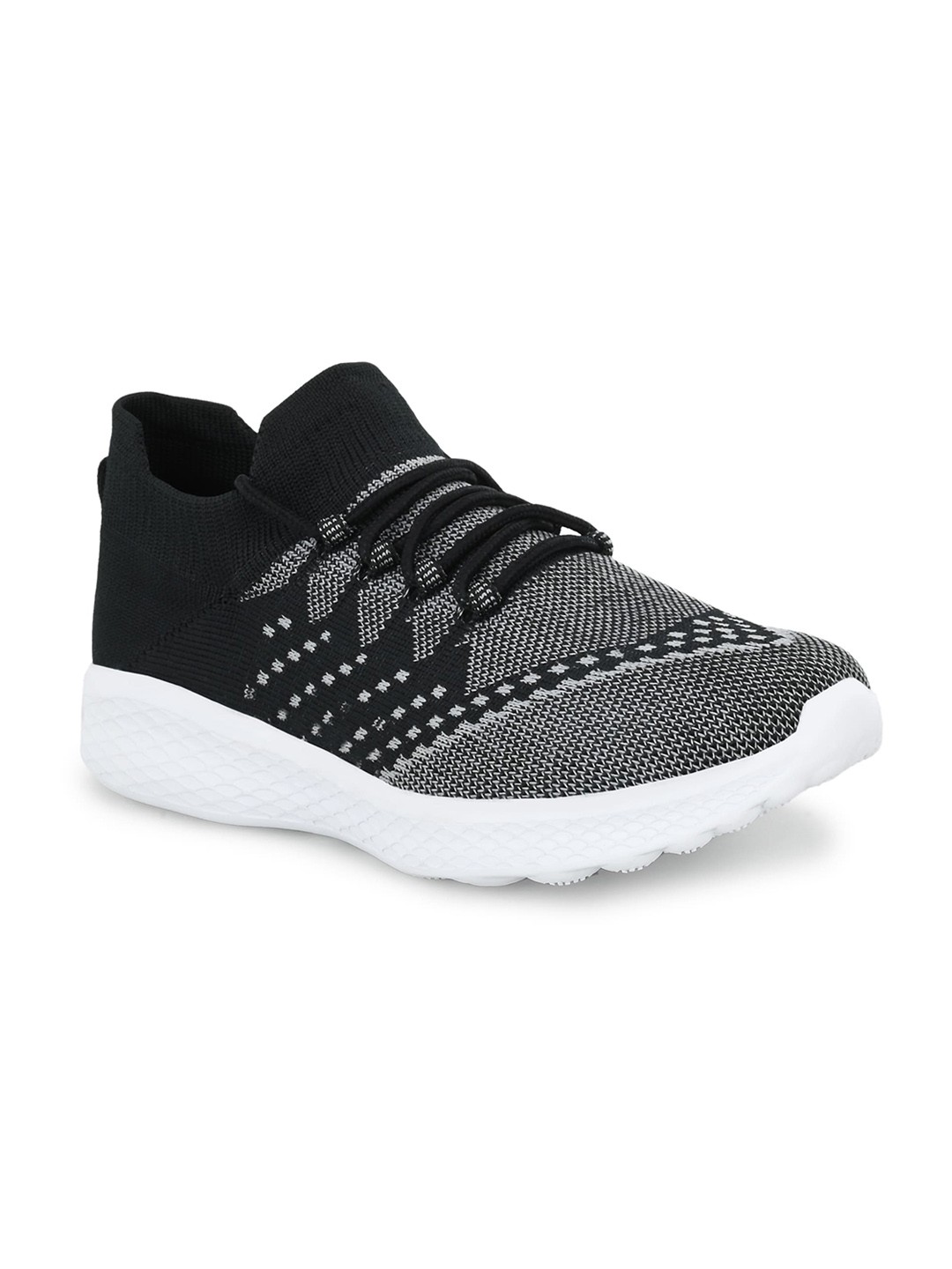 

Mast & Harbour Women Woven Design Sneakers, Black