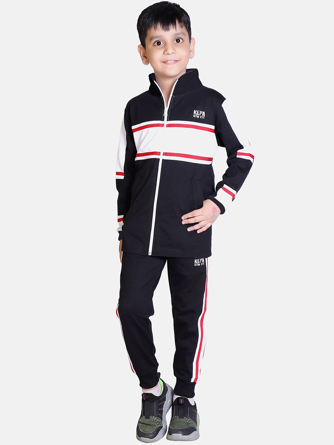 

KEPA Boys Navy Blue Winter Colourblocked Tracksuit