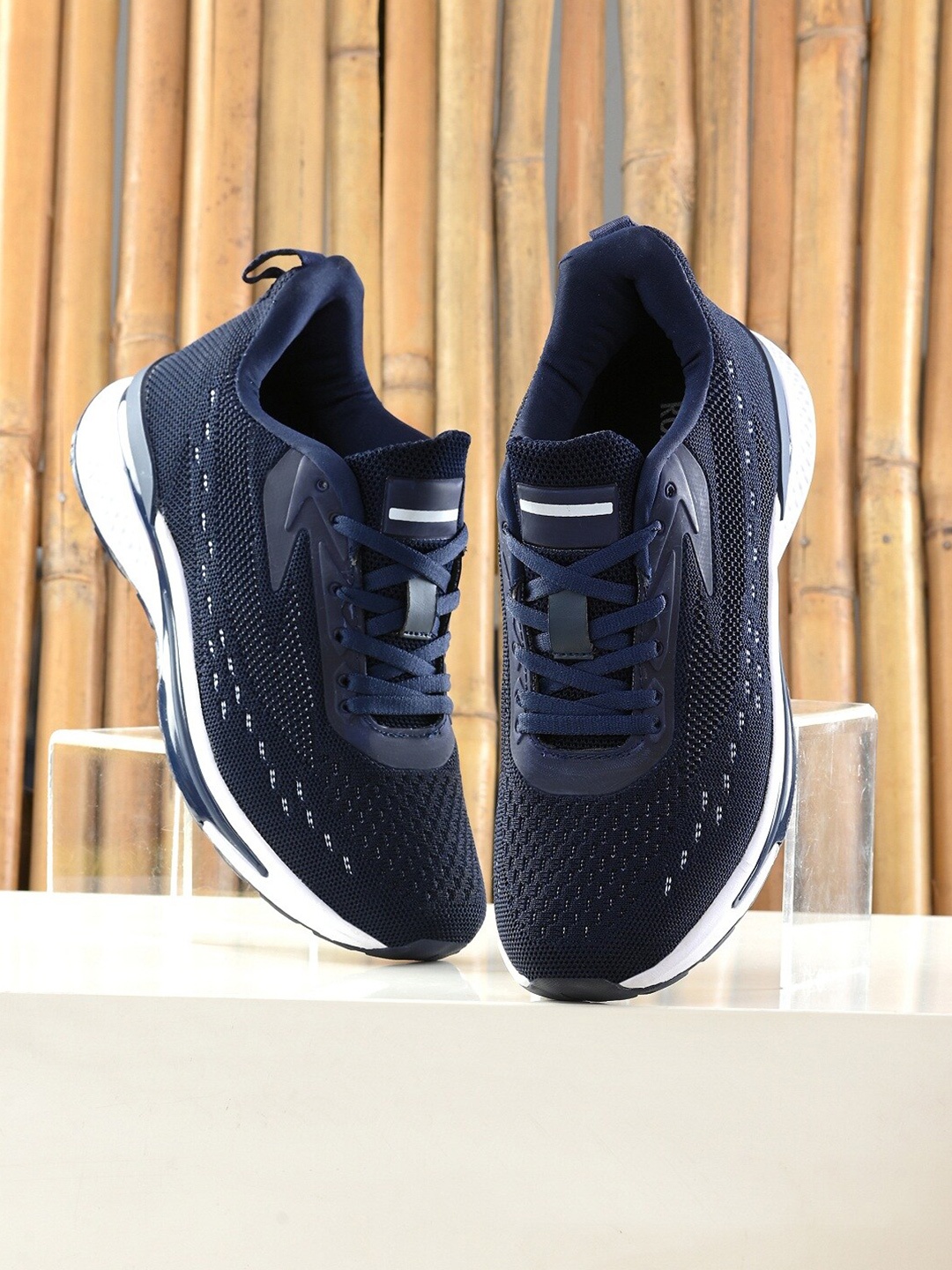 

Roadster Men Navy Blue Mesh Running Non-Marking Shoes