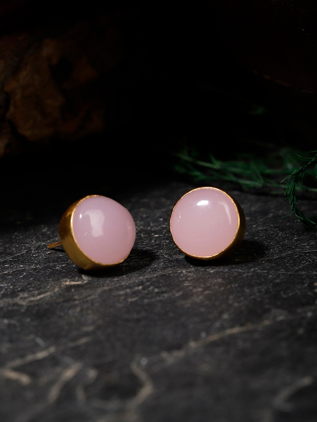 

Berserk Women Pink Gold-Plated Quartz Classic Studs Earrings