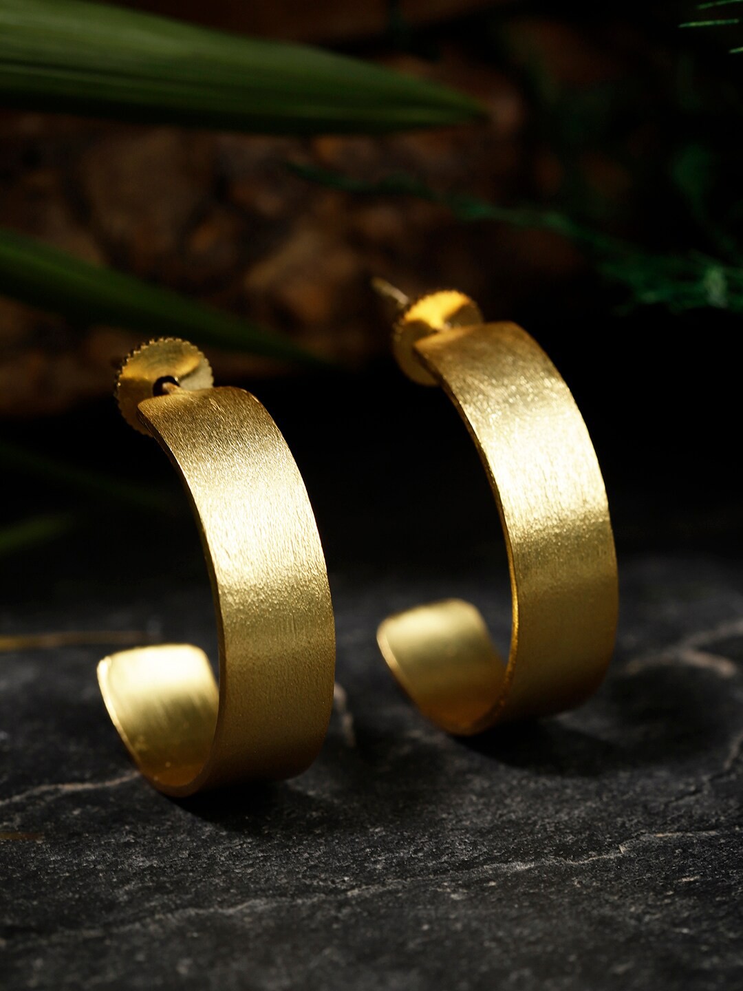 

Berserk Gold-Plated Classic Half Hoop Earrings