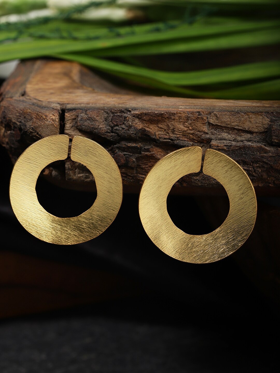 

Berserk Gold-Toned Gold Plated Contemporary Drop Earrings