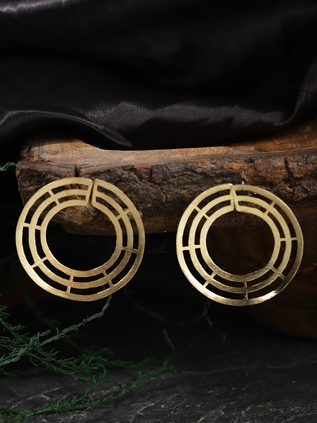 

Berserk Women Gold Plated Geometric Studs Earrings