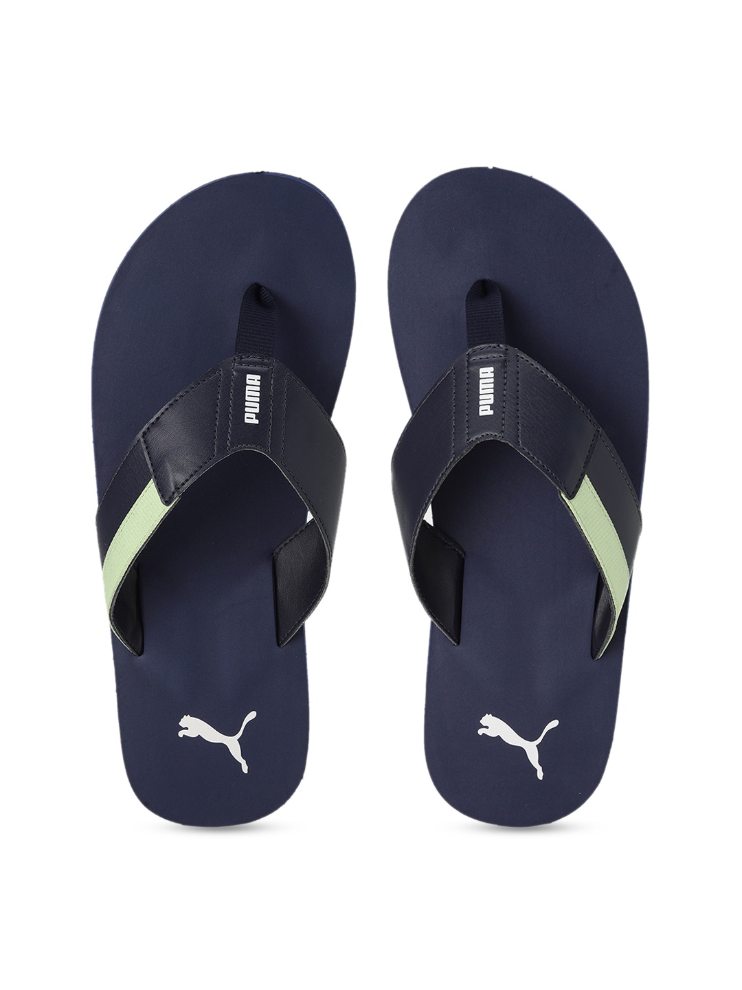 

Puma Unisex Blue Printed Rubber Thong Flip-Flops