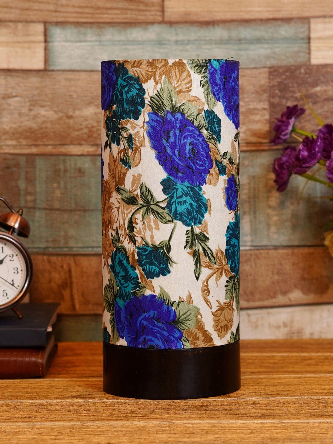 

Foziq Brown & Blue Printed Table Lamps