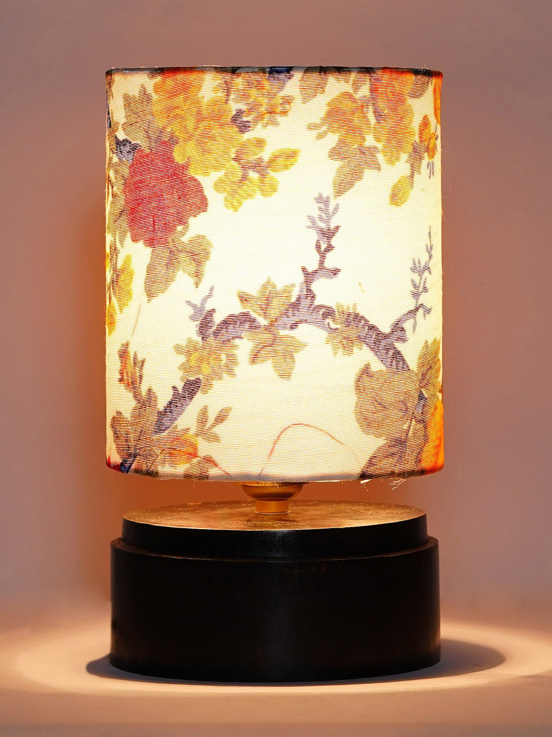 

Foziq Brown & White Printed Wood Table Lamp