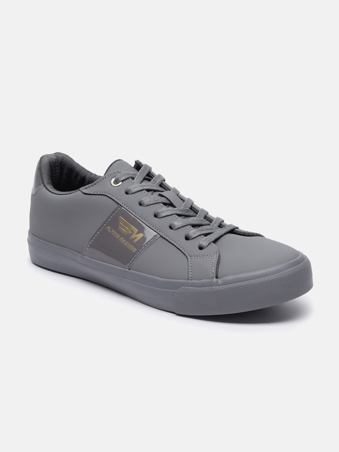 

Flying Machine Men Grey PU Sneakers