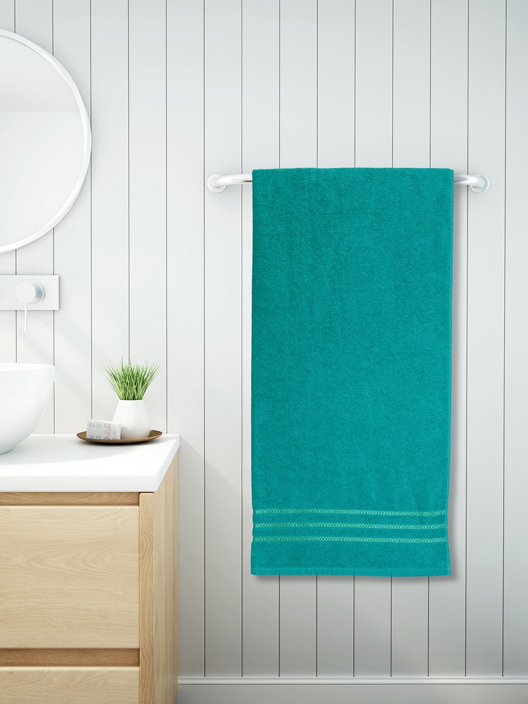 

Welspun Green Solid 380 GSM Pure Cotton Bath Towel