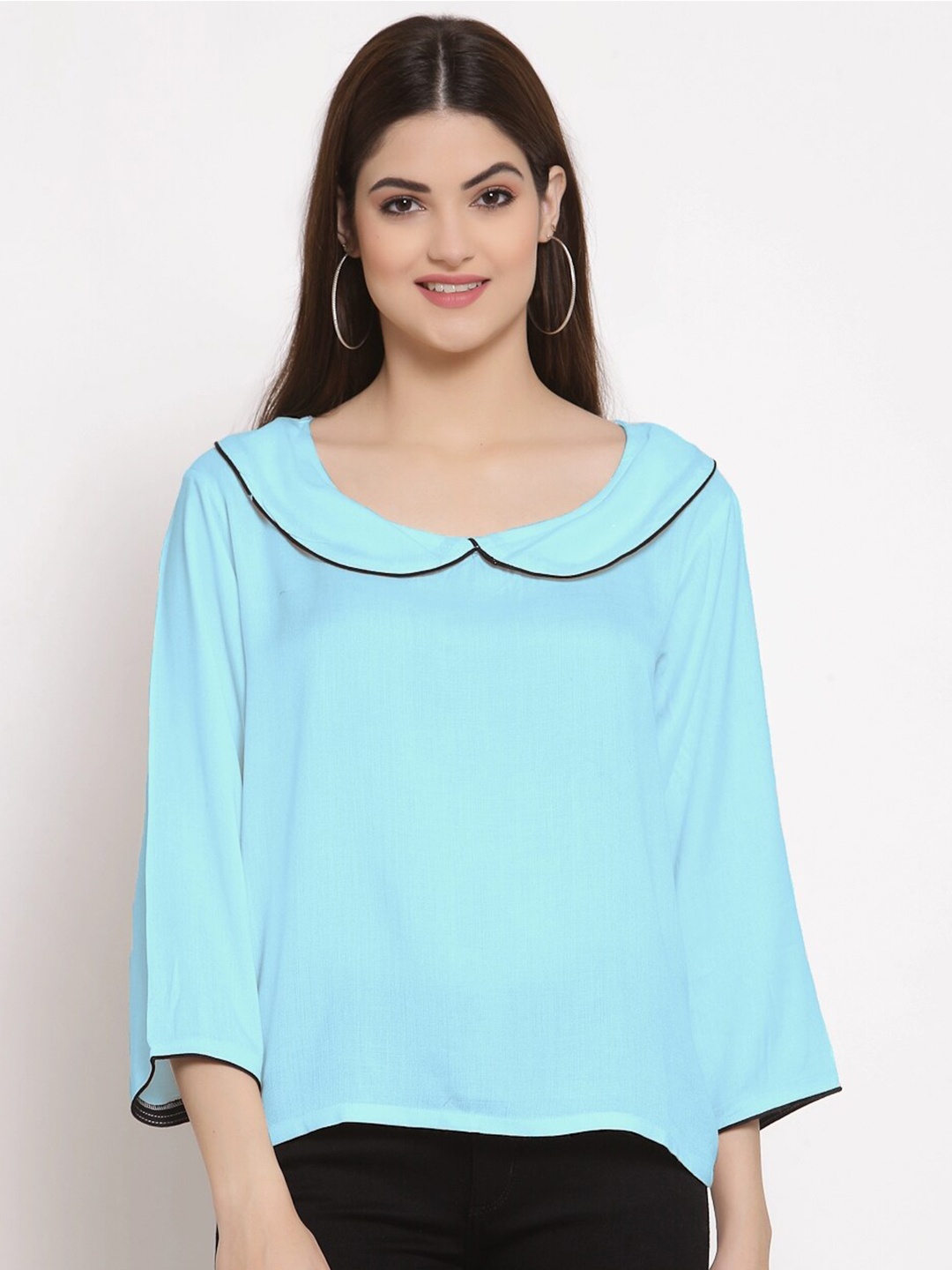 

PATRORNA Blue Peter Pan Collar Top