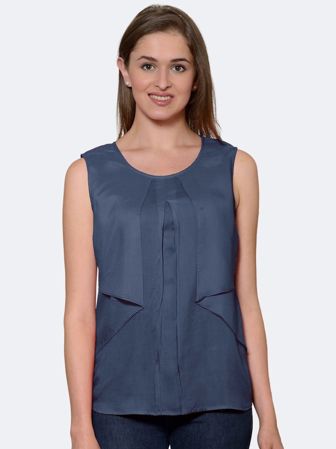 

PATRORNA Layered Top, Grey
