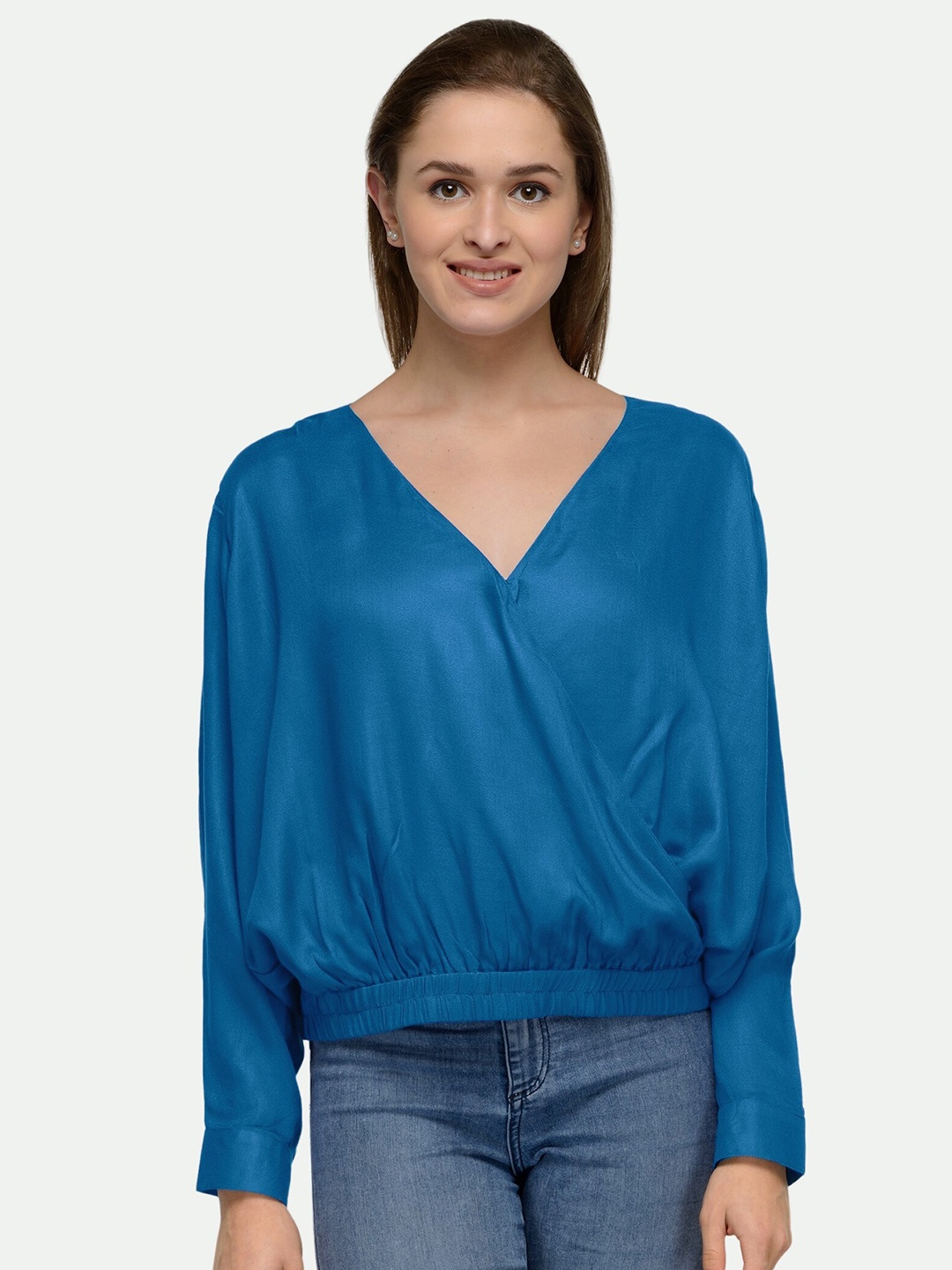 

PATRORNA Layered Top, Blue