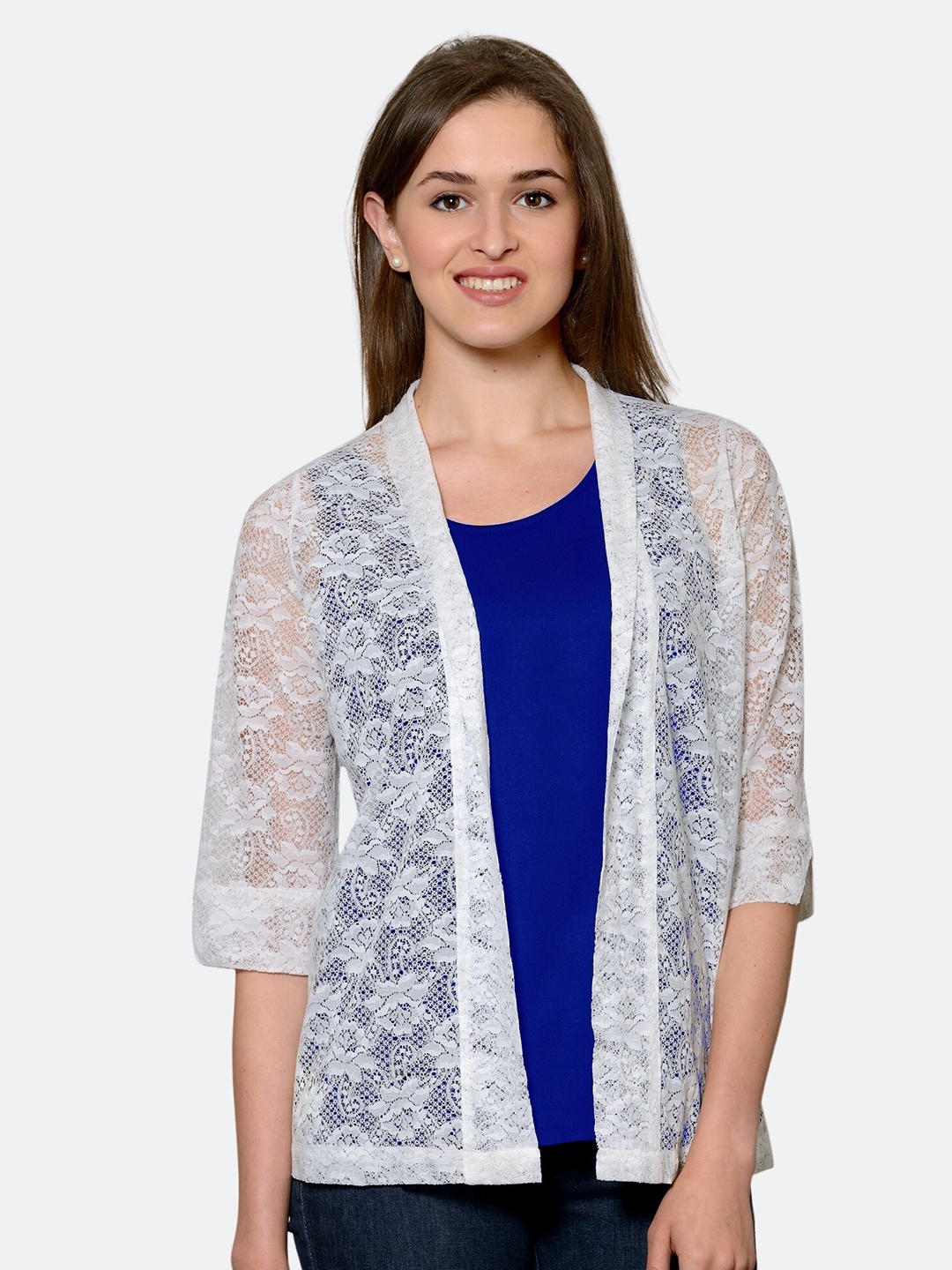 

PATRORNA Women Blue Print Top